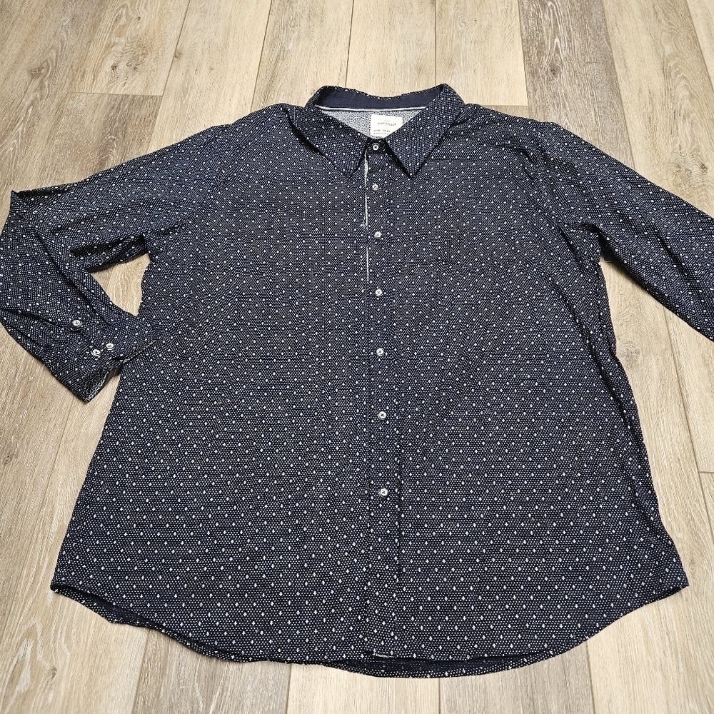 Craft + Flow Navy Blue Pocket Button Down Men's 3XL Business Casual Preppy